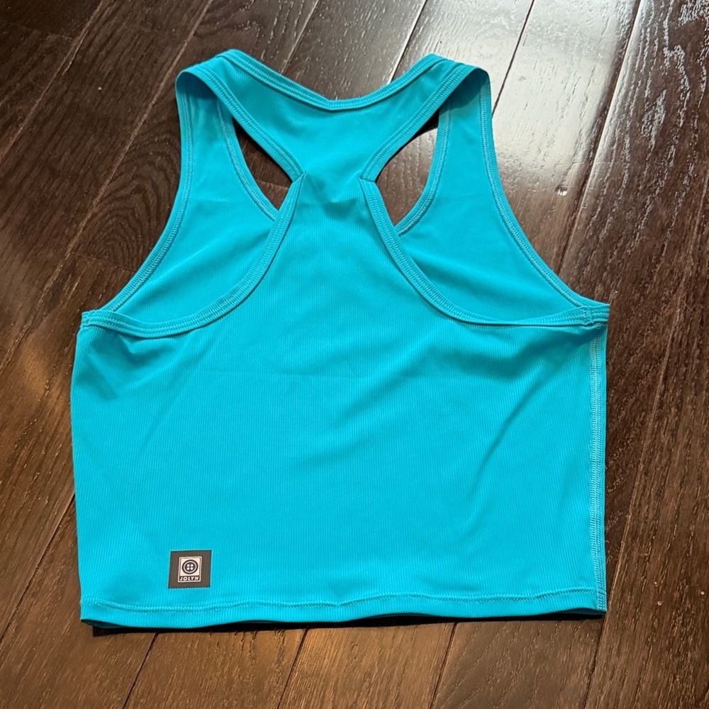 Jolyn Clothing Rochelle Turquoise Crop Top - Picture 2 of 2